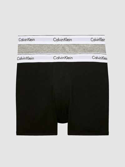 Calvin Klein Underwear HU236816 | Calvin Klein Modern Cotton Plus Size 2 Pack Férfi Rövidnadrág Feke